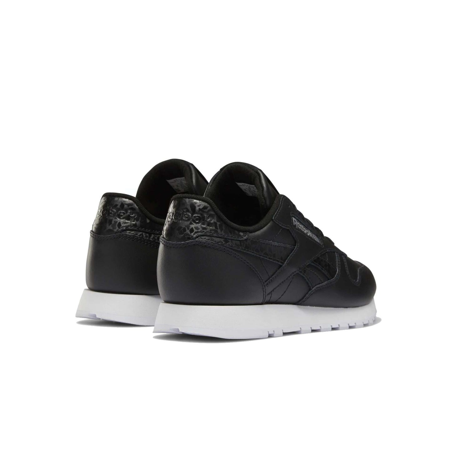 Reebok Women's Classic Leather Shoes,DV8155,Black / Black / White