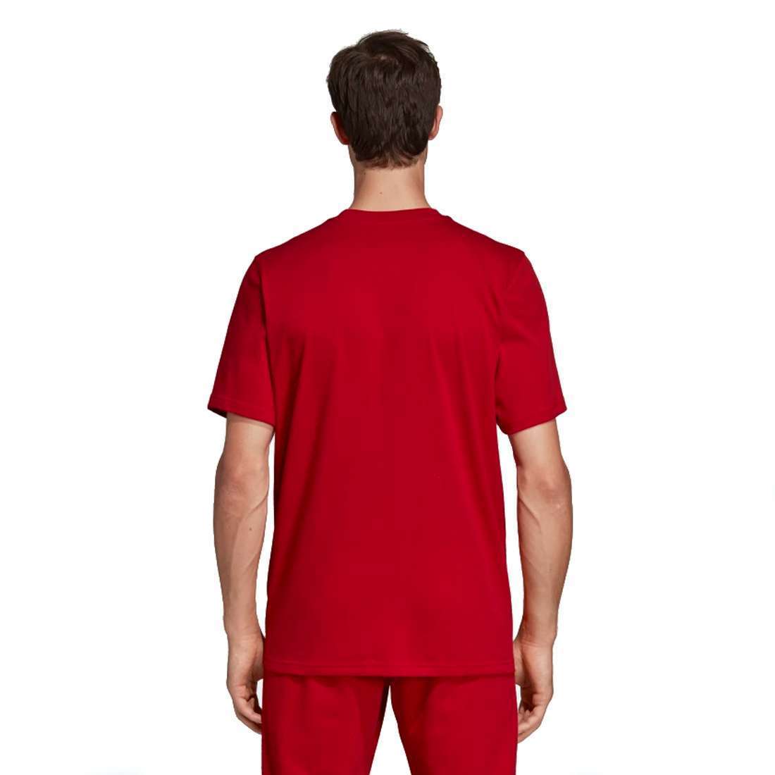 adidas Originals Men's Trefoil T-Shirt , DX3609, Power Red