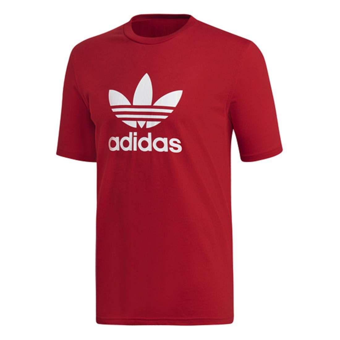adidas Originals Men's Trefoil T-Shirt , DX3609, Power Red
