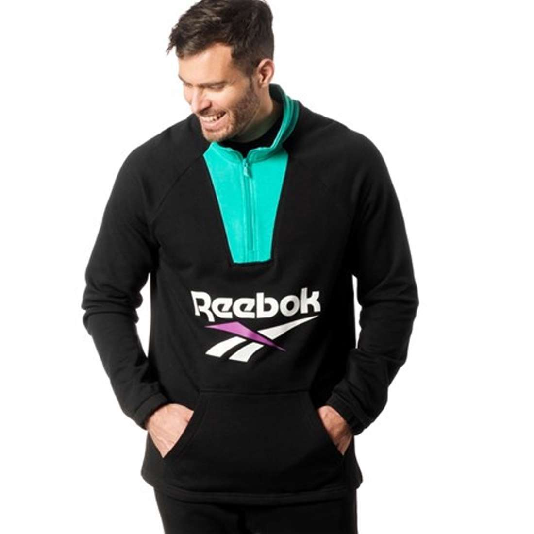 Reebok Men's Classics Vector 1/4 Zip Sweatshirt