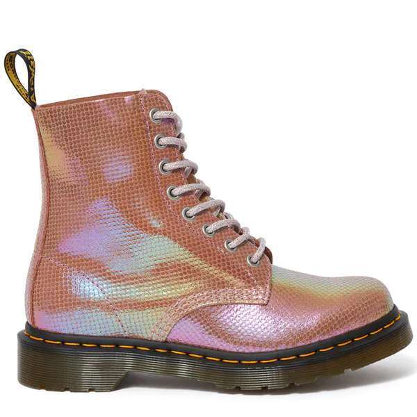Dr. Martens Women's 1460 Pascal Iridescent Boots (Pink)