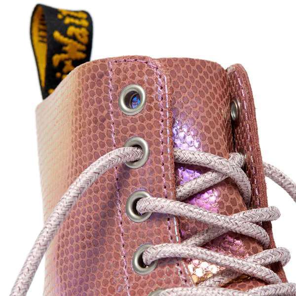 Dr. Martens Women's 1460 Pascal Iridescent Boots (Pink)