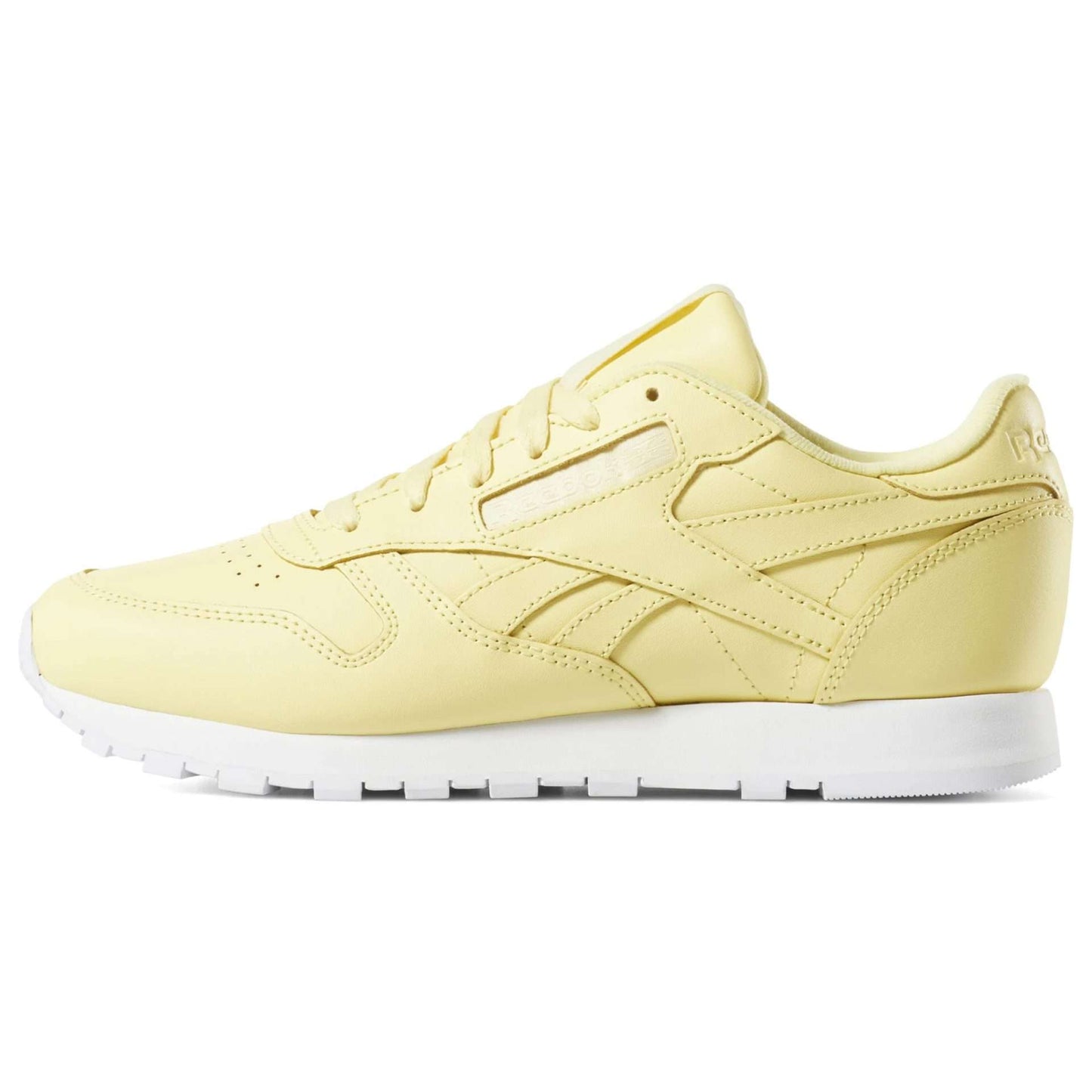 Reebok Women's Classic Leather Shoes ,DV3725,Filtered Yellow / White