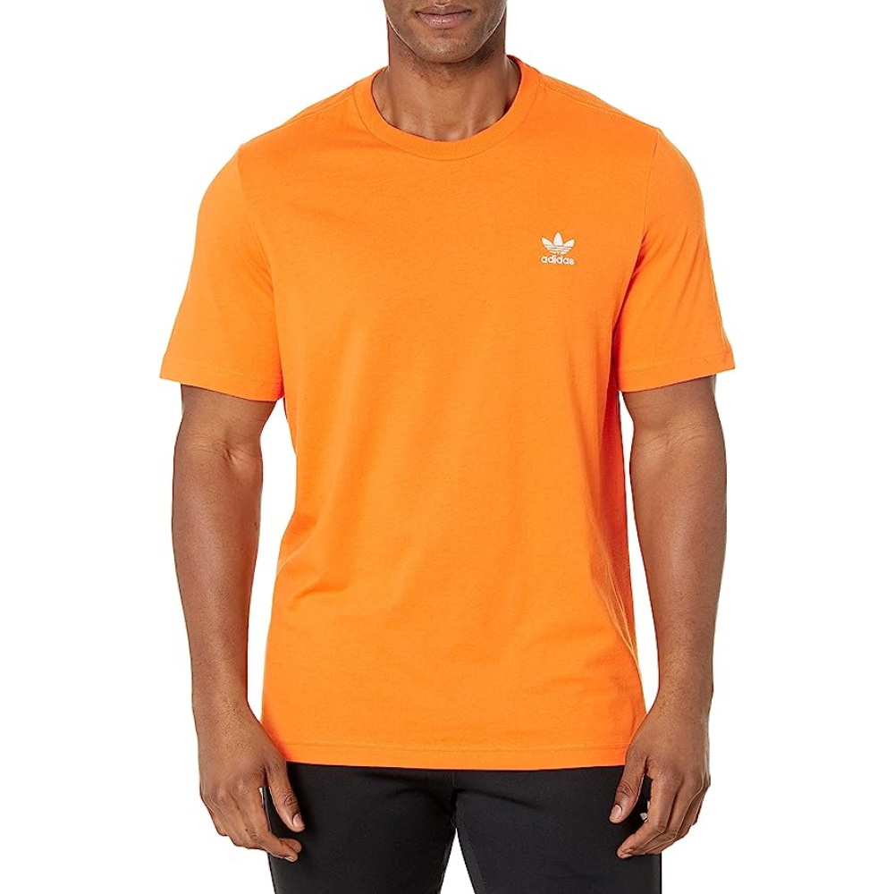 adidas original men's essential tee in Bright Orange