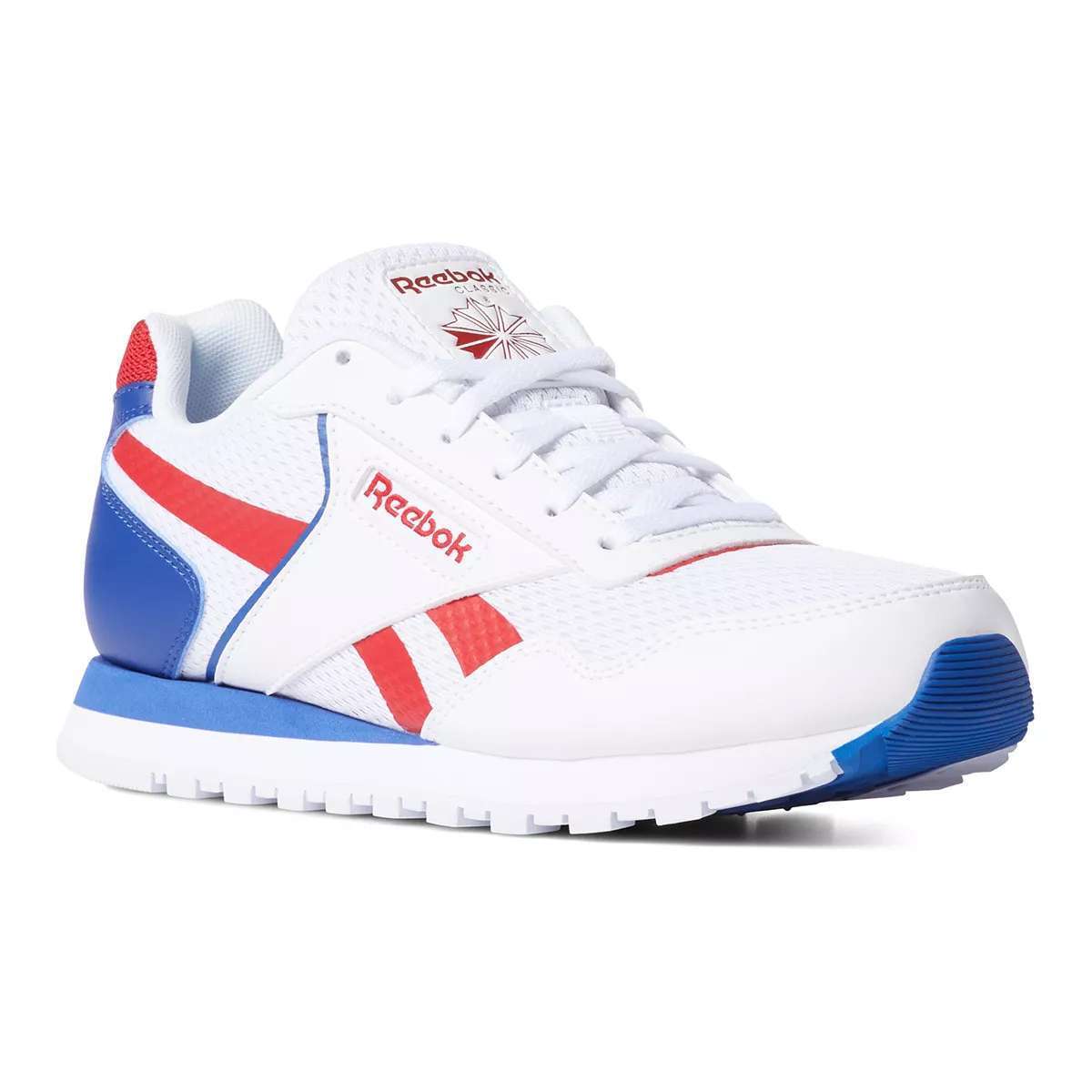 Reebok Women's Classic Harman Run Shoes,EF8581,White/Excellent Red/Dark Royal