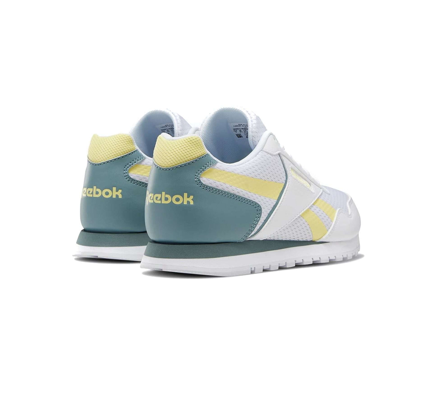 Reebok Women's Classic Harman Run Shoes,EF8582,White/Filtered Yellow/Teal Fog
