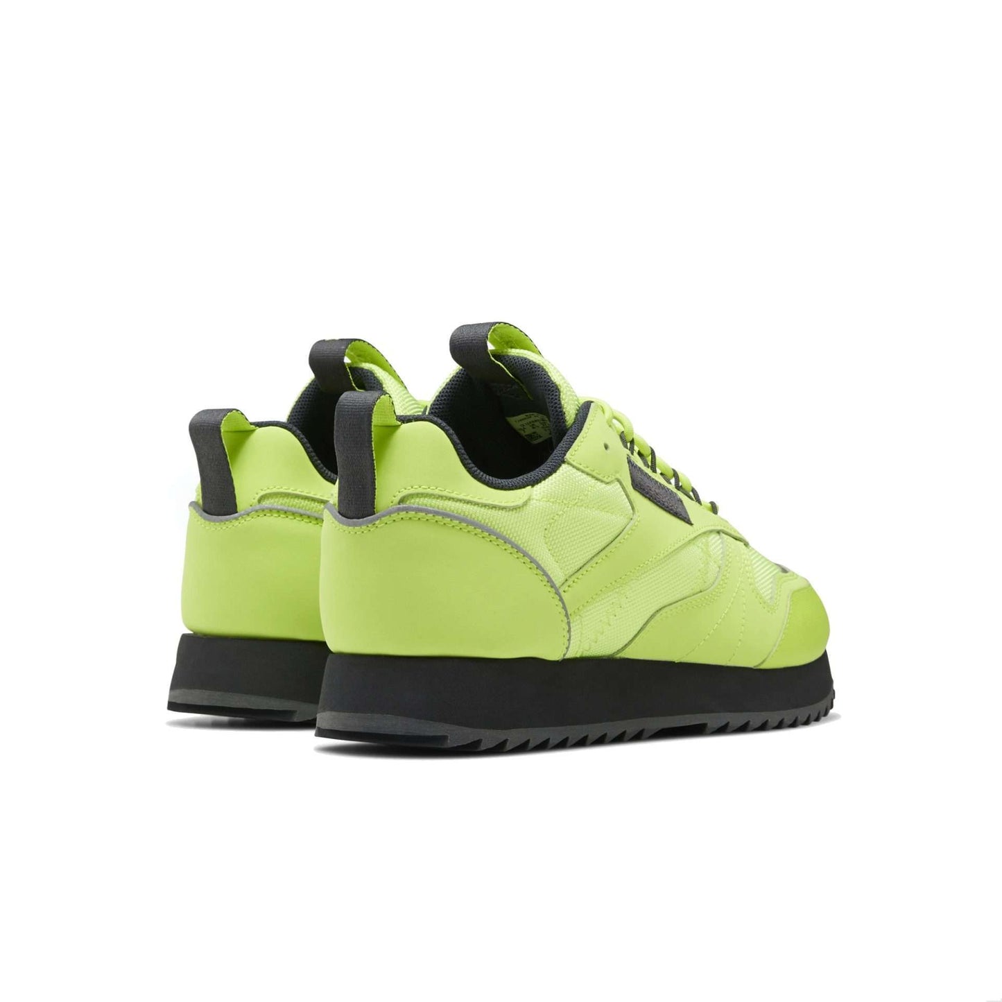 Reebok Women's Classic Leather Ripple Trail Shoes ,EG6670,Neon Lime / True Grey 8 / True Grey 8