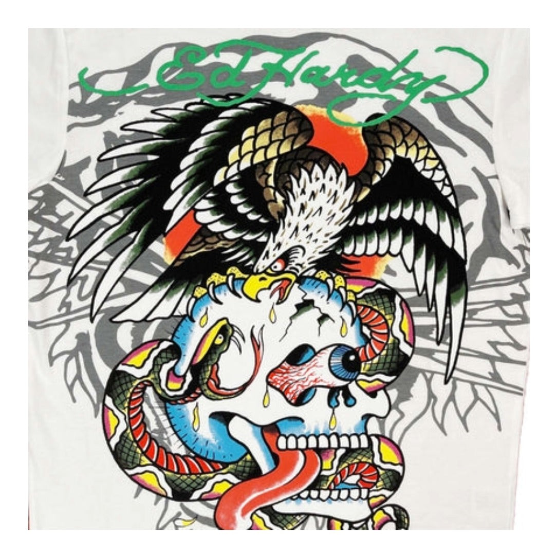 Ed Hardy Cloud Dancer White T-Shirt