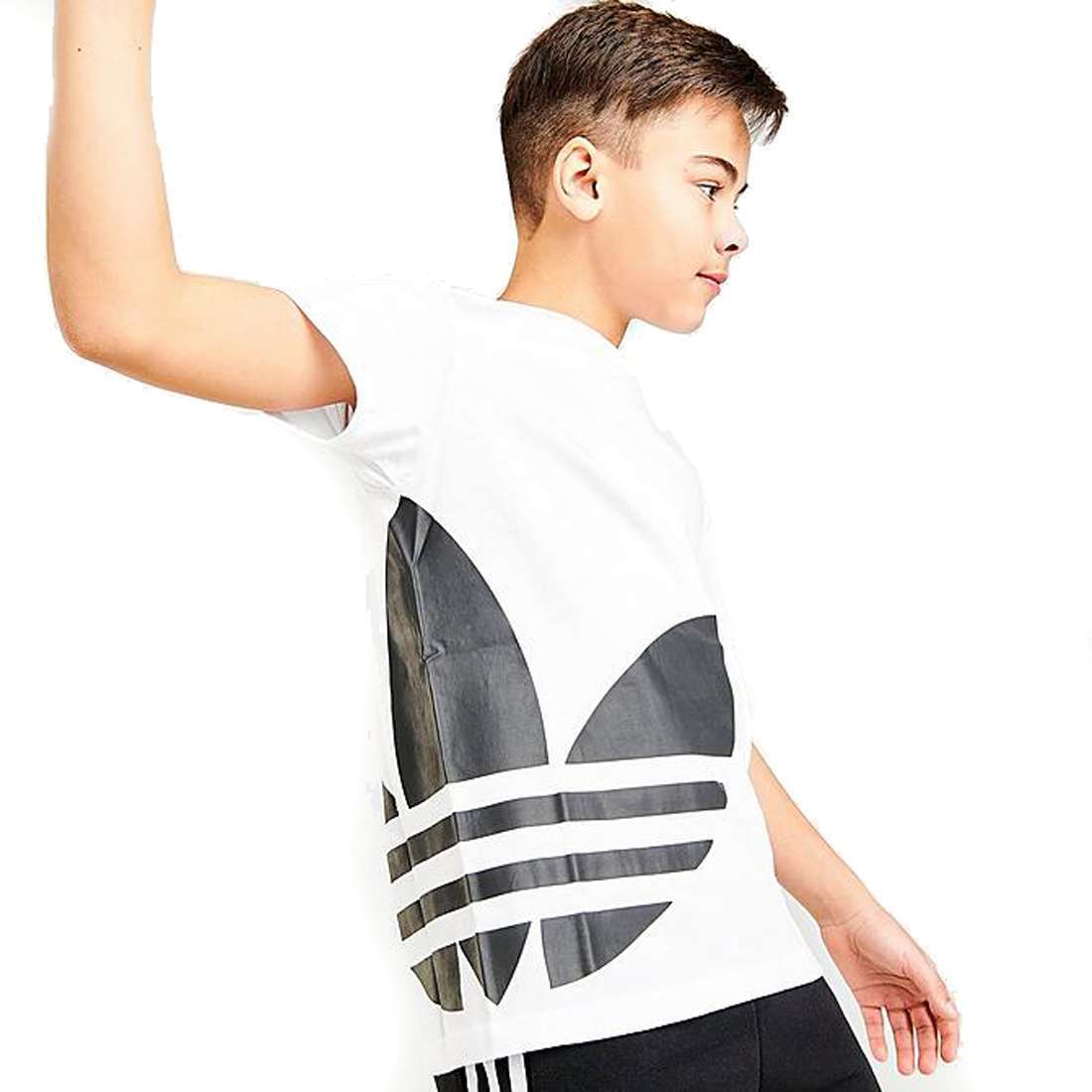 adidas Originals Big Boy's(Youth) Big Trefoil Logo T-Shirt