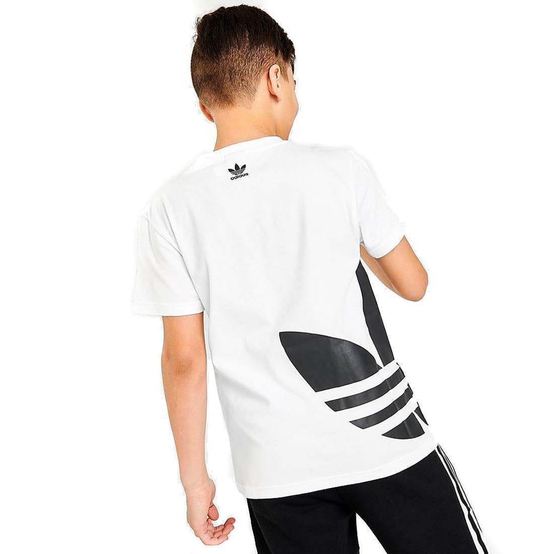 adidas Originals Big Boy's(Youth) Big Trefoil Logo T-Shirt
