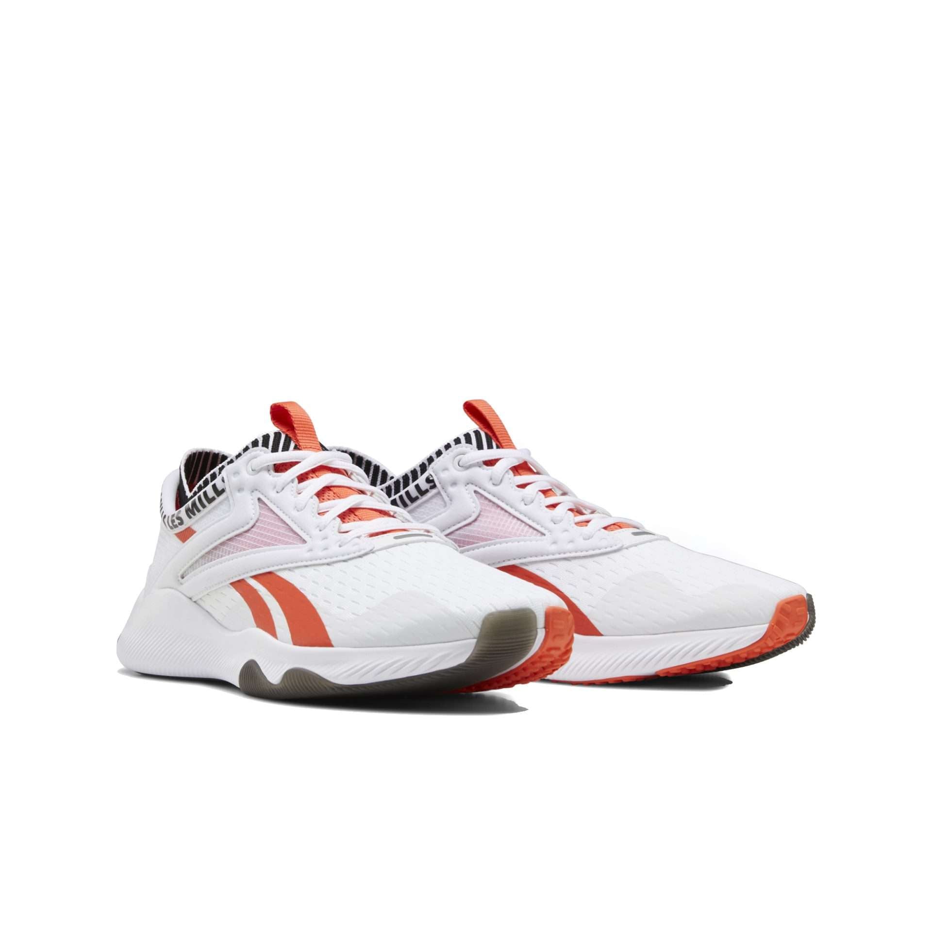 Reebok Men's HIIT Training Shoes,FV6446,White / Black / Vivid Orange
