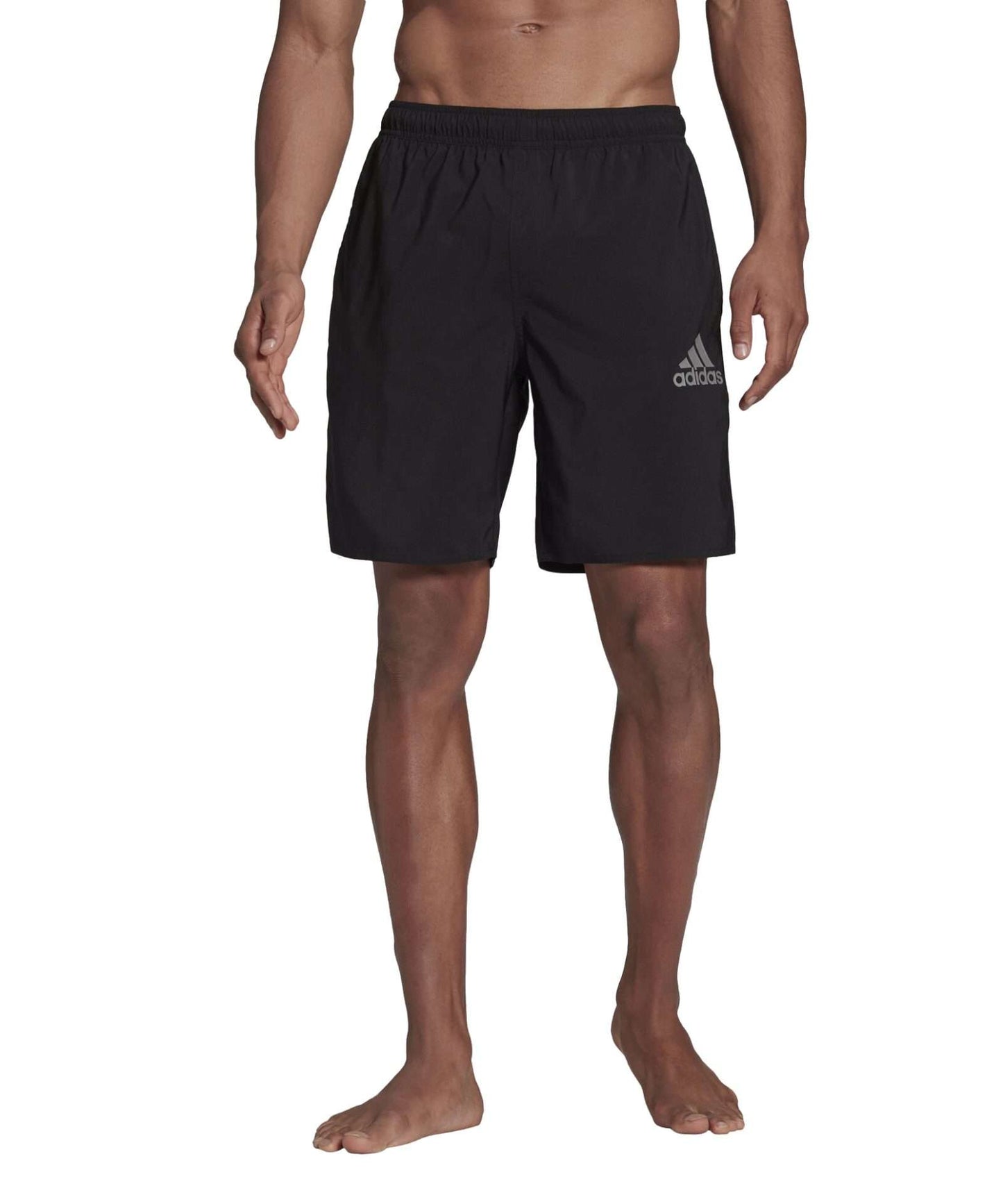 adidas Men's Solid Classic Length Swim Short , GQ1090, Black/Grey Three