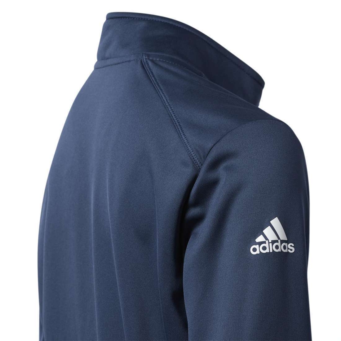 adidas Boy's Golf HEATHER QUARTER ZIP PULLOVER