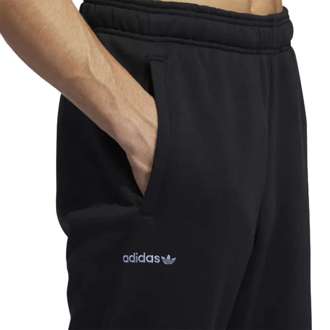 adidas Originals Men's LOGO PLAY SWEAT PANTS ,H33611 , Black / Ambient Sky