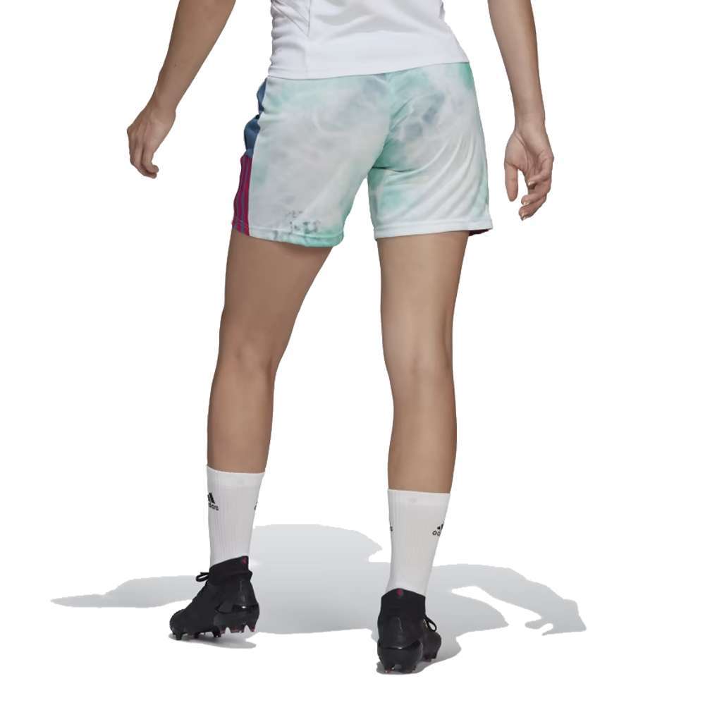 A front view of the adidas Women's Tiro Shorts in black