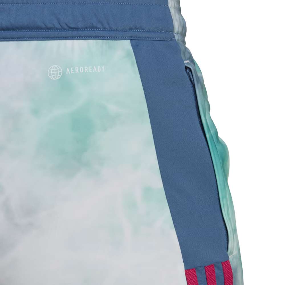 A front view of the adidas Women's Tiro Shorts in black