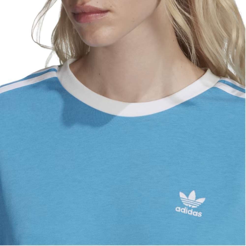 Image of a woman wearing adidas Originals 3-Stripes Tee