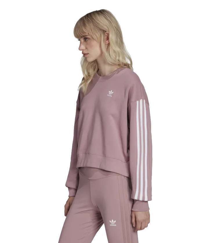 adidas Originals Women's ADICOLOR CLASSICS SWEATSHIRT, HC2027, Magic Mauve