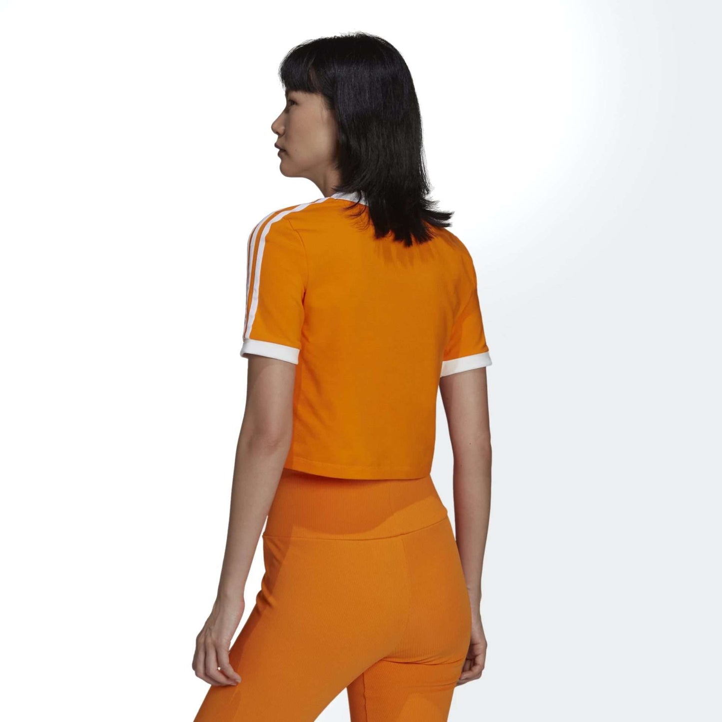 Adidas Women's ADICOLOR CLASSICS CROPPED TEE HC2029 Bright Orange