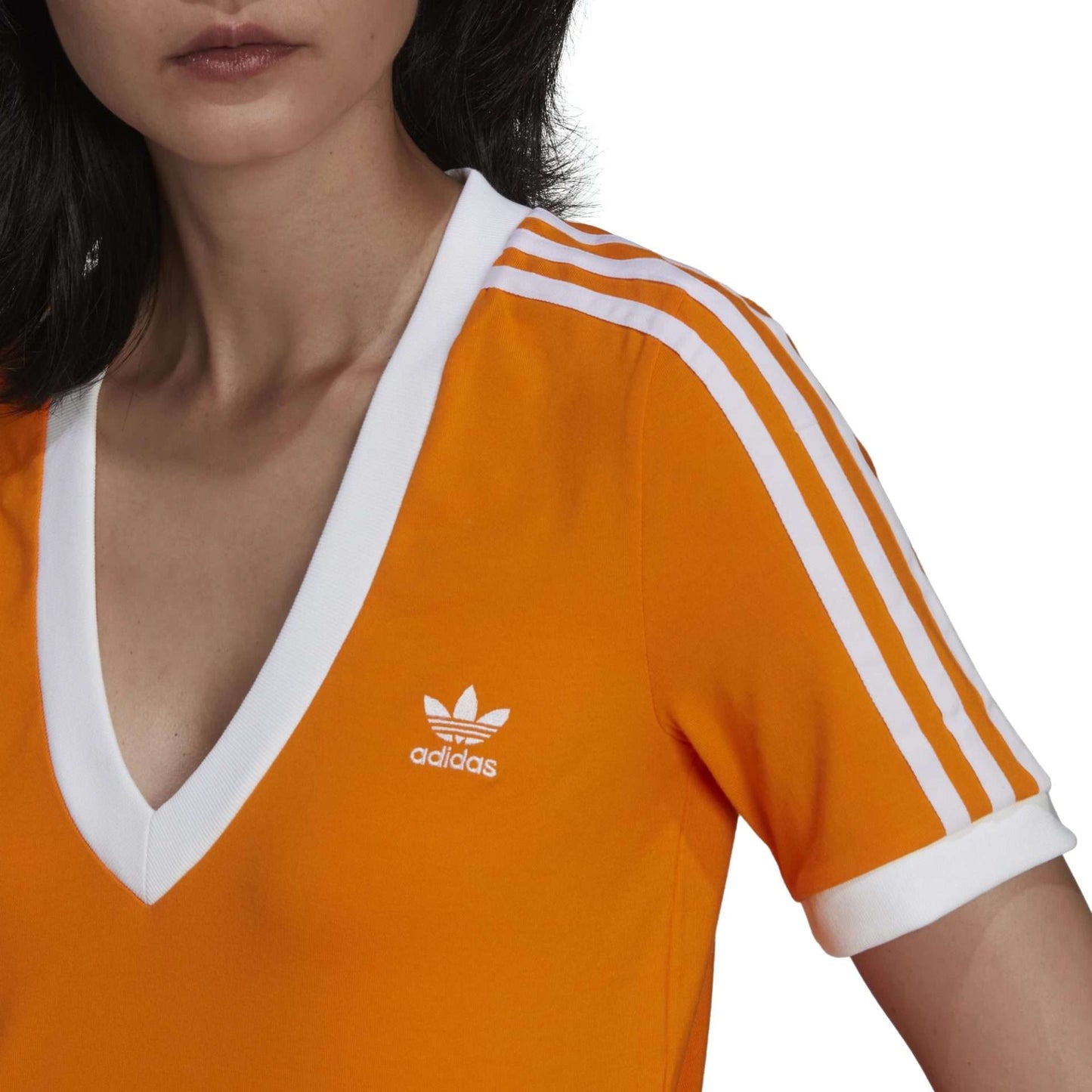 Adidas Women's ADICOLOR CLASSICS CROPPED TEE HC2029 Bright Orange
