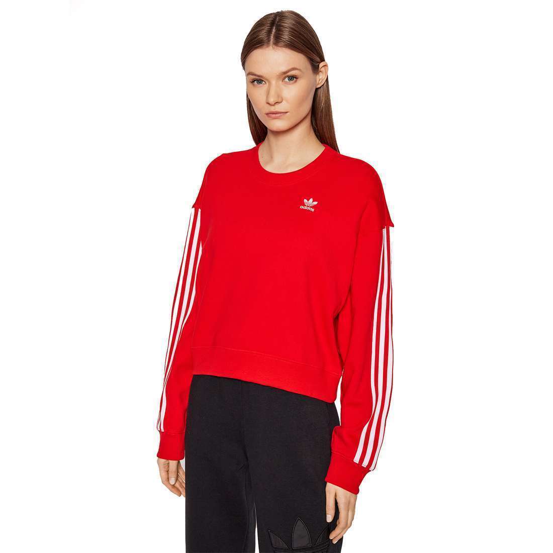 adidas Originals Women's ADICOLOR CLASSICS SWEATSHIRT, HC2027, Magic Mauve