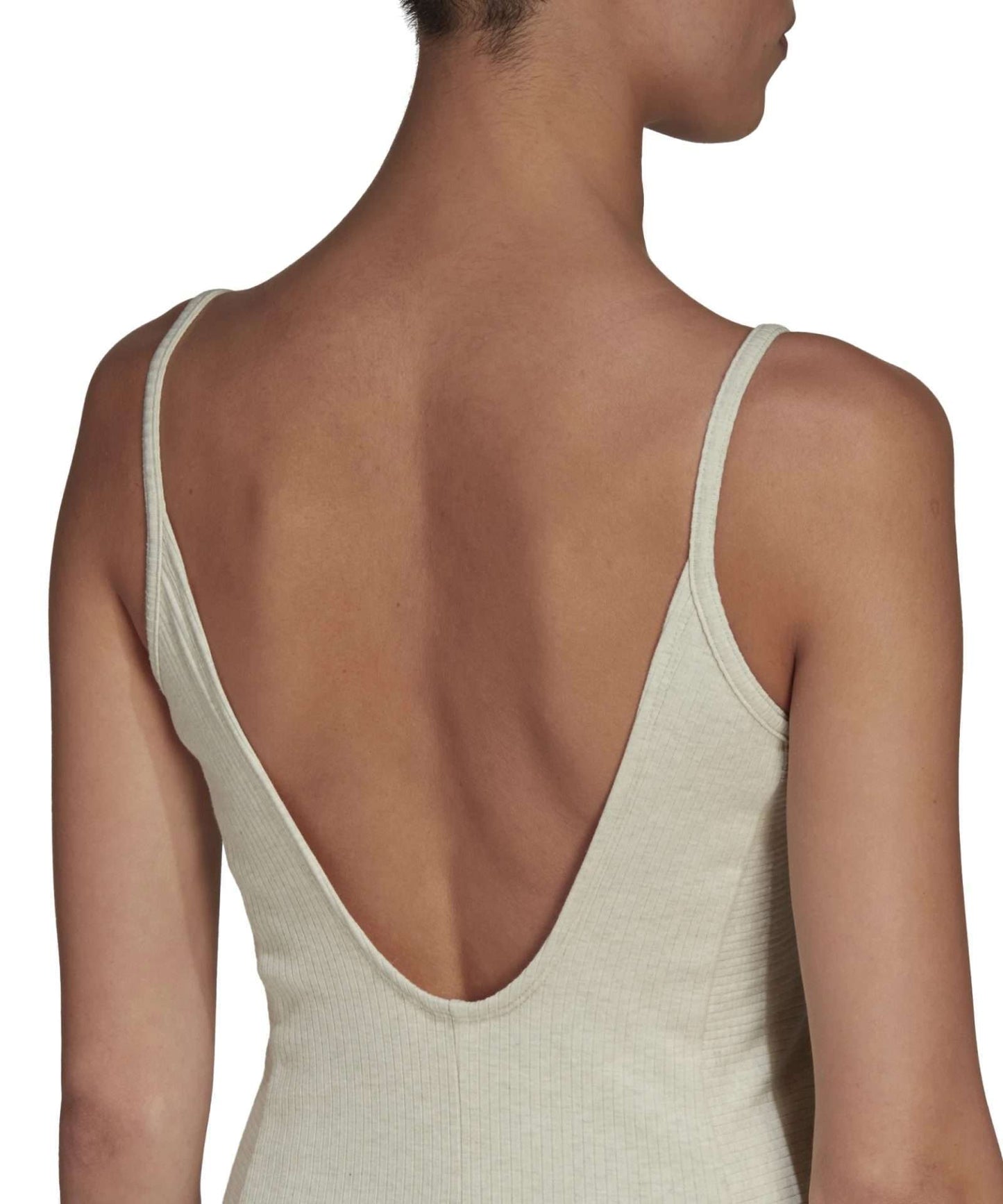 adidas Women's STUDIO LOUNGE RIB JUMPSUIT , HE4146, Botanic Green Mel