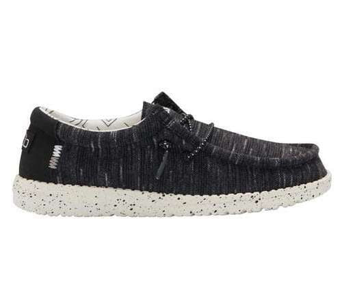 Hey Dude Youth Wally Youth Shoes 130134891 Stretch Black