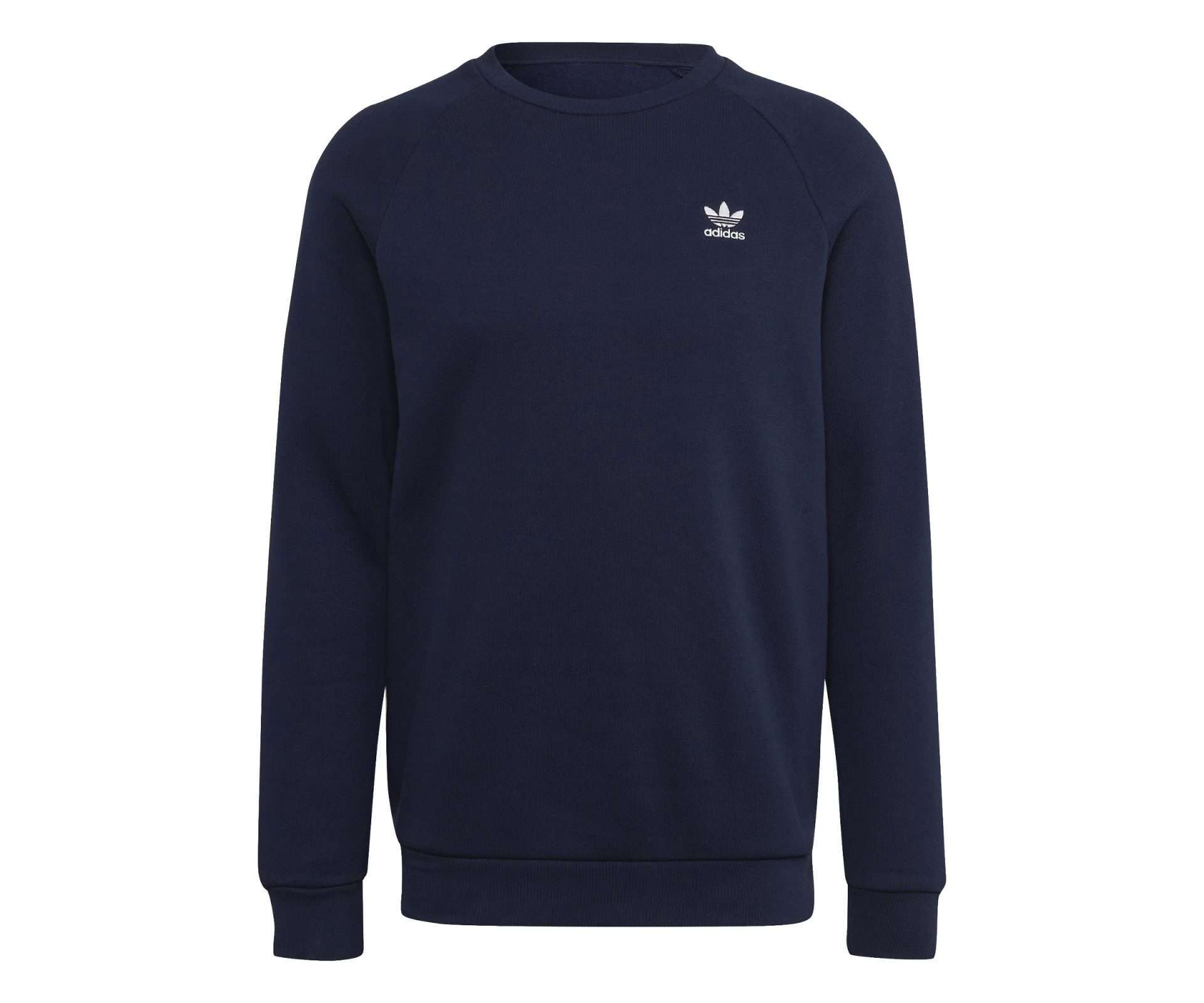 adidas Originals Men's Adicolor Essentials Trefoil Crewneck Sweatshirt , HK0089, Night Indigo