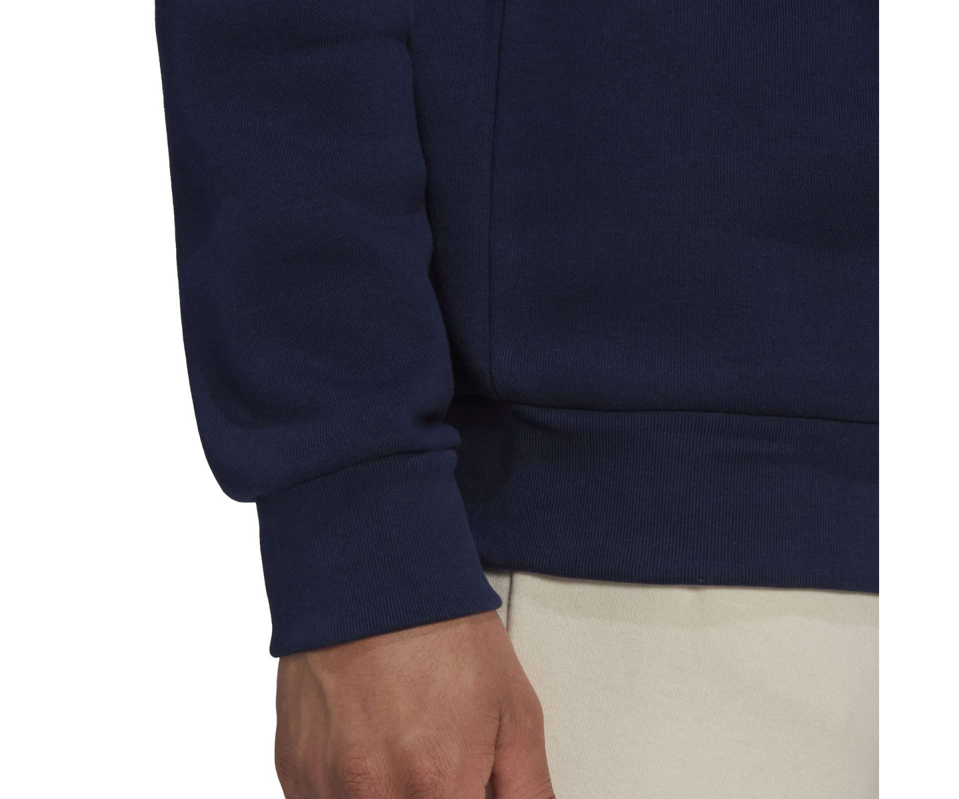 adidas Originals Men's Adicolor Essentials Trefoil Crewneck Sweatshirt , HK0089, Night Indigo