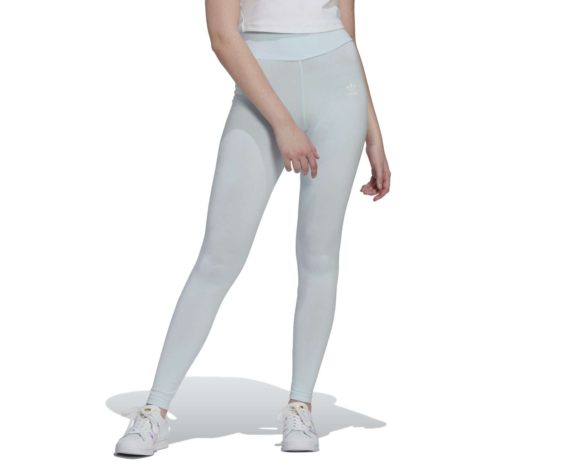 adidas WOMEN'S ORIGINALS ADICOLOR ESSENTIALS TIGHTS, HM1819, ALMOST BLOUE