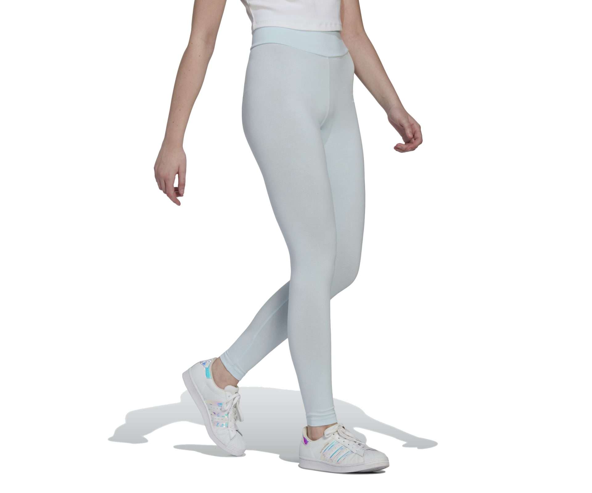 adidas WOMEN'S ORIGINALS ADICOLOR ESSENTIALS TIGHTS, HM1819, ALMOST BLOUE