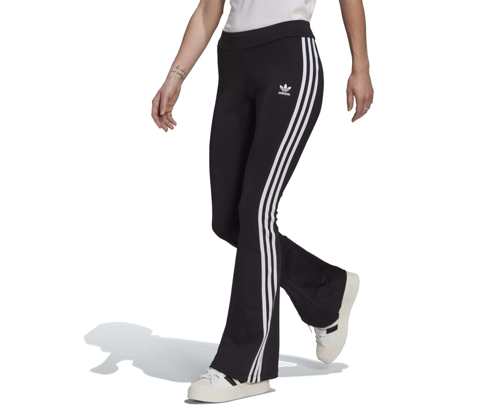 adidas WOMEN'S ORIGINALS ADICOLOR CLASSICS FLARED LEGGINGS , HM2139, Black