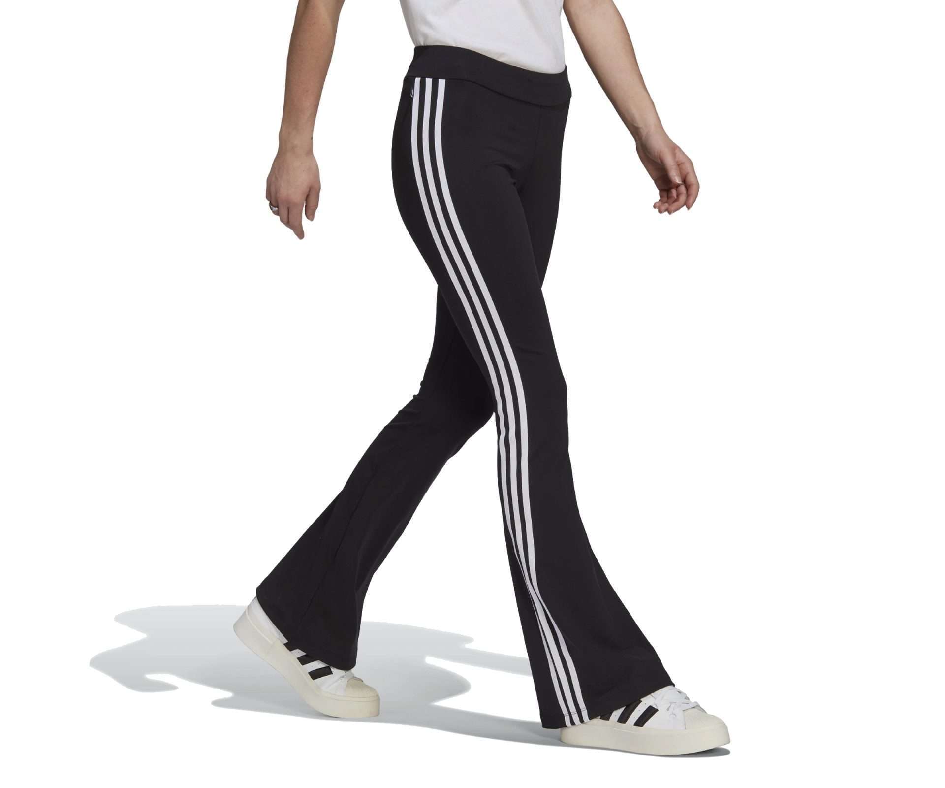 adidas WOMEN'S ORIGINALS ADICOLOR CLASSICS FLARED LEGGINGS , HM2139, Black