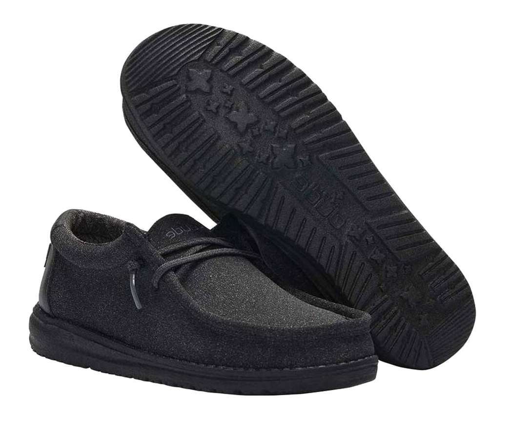 Hey Dude Youth Wally Youth Shoes 130134900 Black