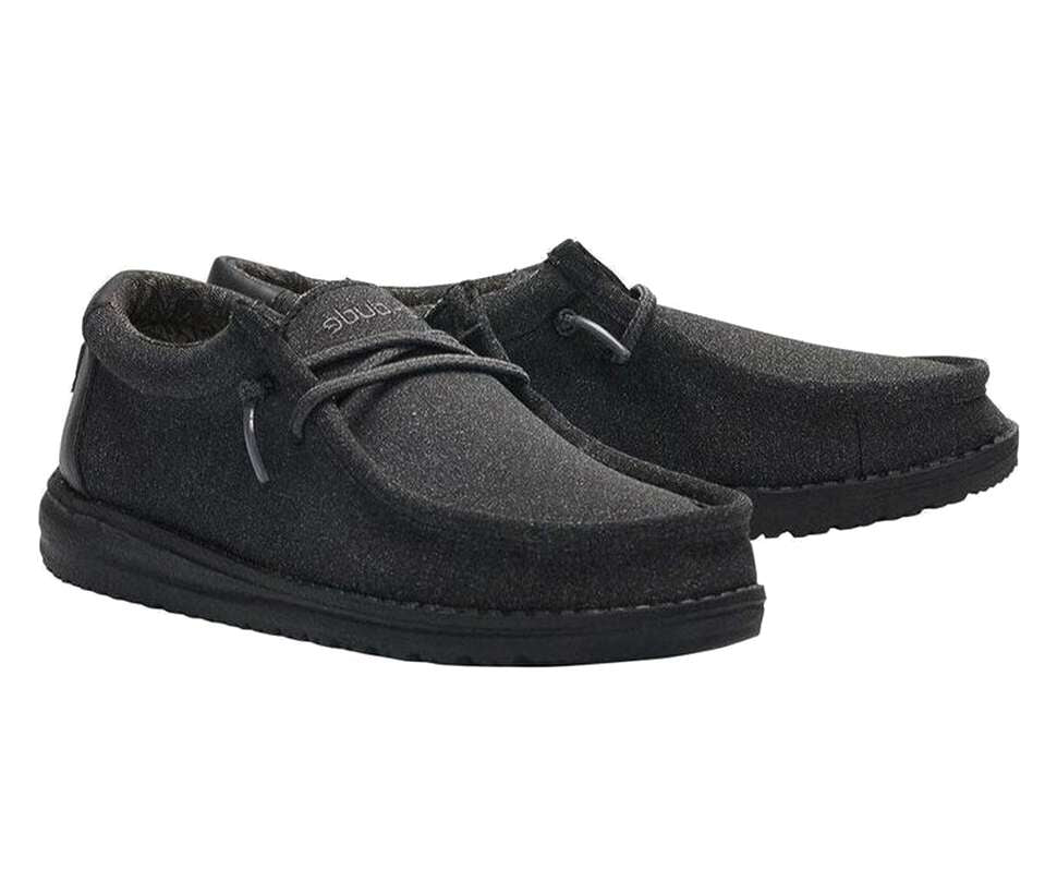 Hey Dude Youth Wally Youth Shoes 130134900 Black