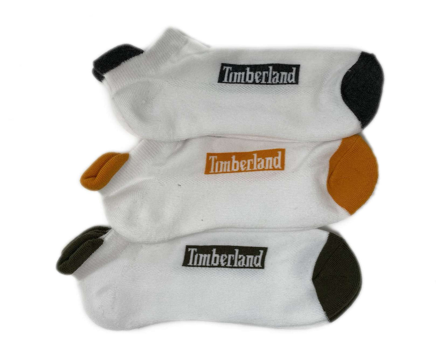 Timberland Cushioned No Shoe Socks 3 pack 43TB294016TD-100 White