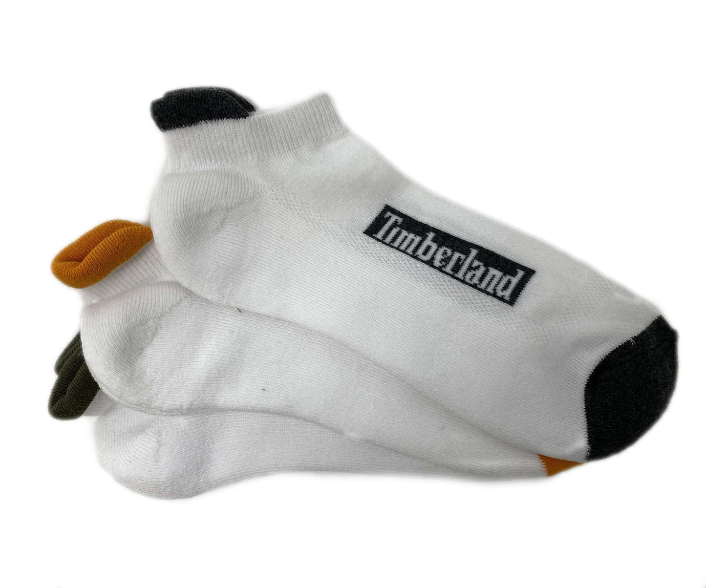Timberland Cushioned No Shoe Socks 3 pack 43TB294016TD-100 White