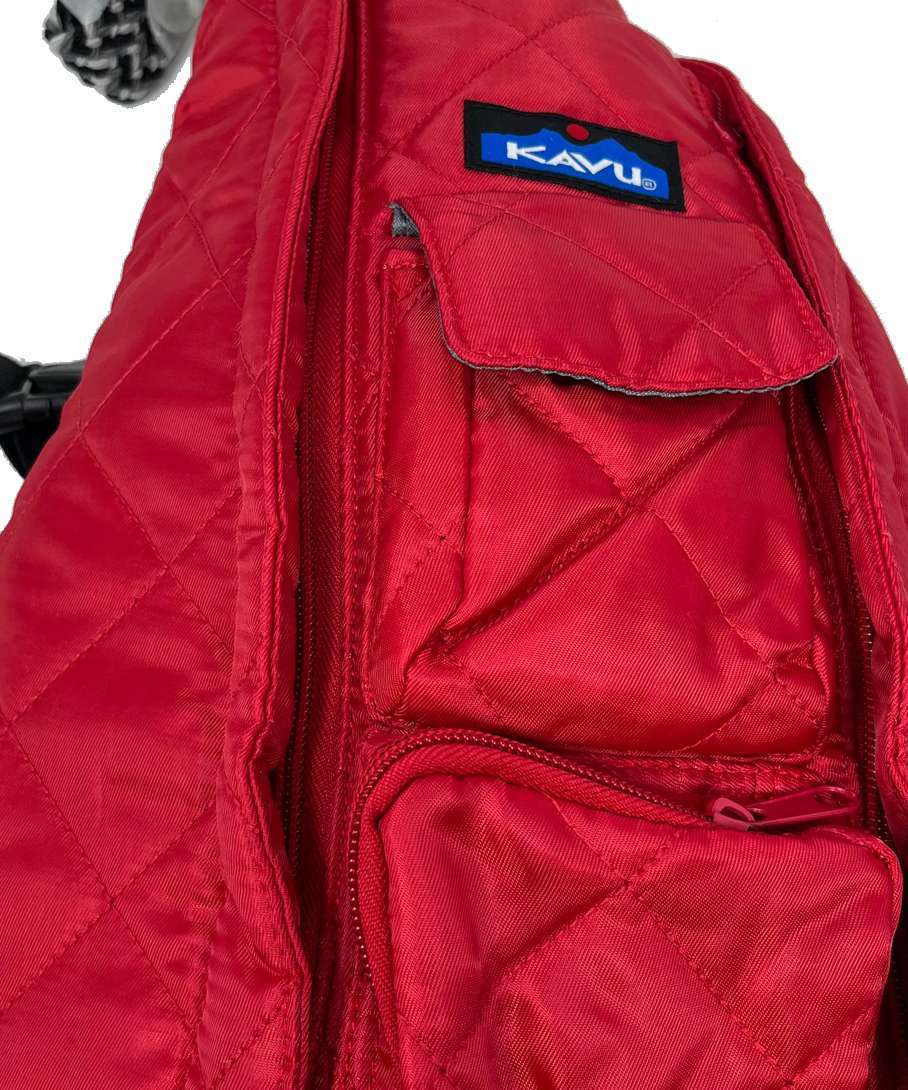 KAVU Women's ROPE PUFF Bag - Scarlet 9217-1785