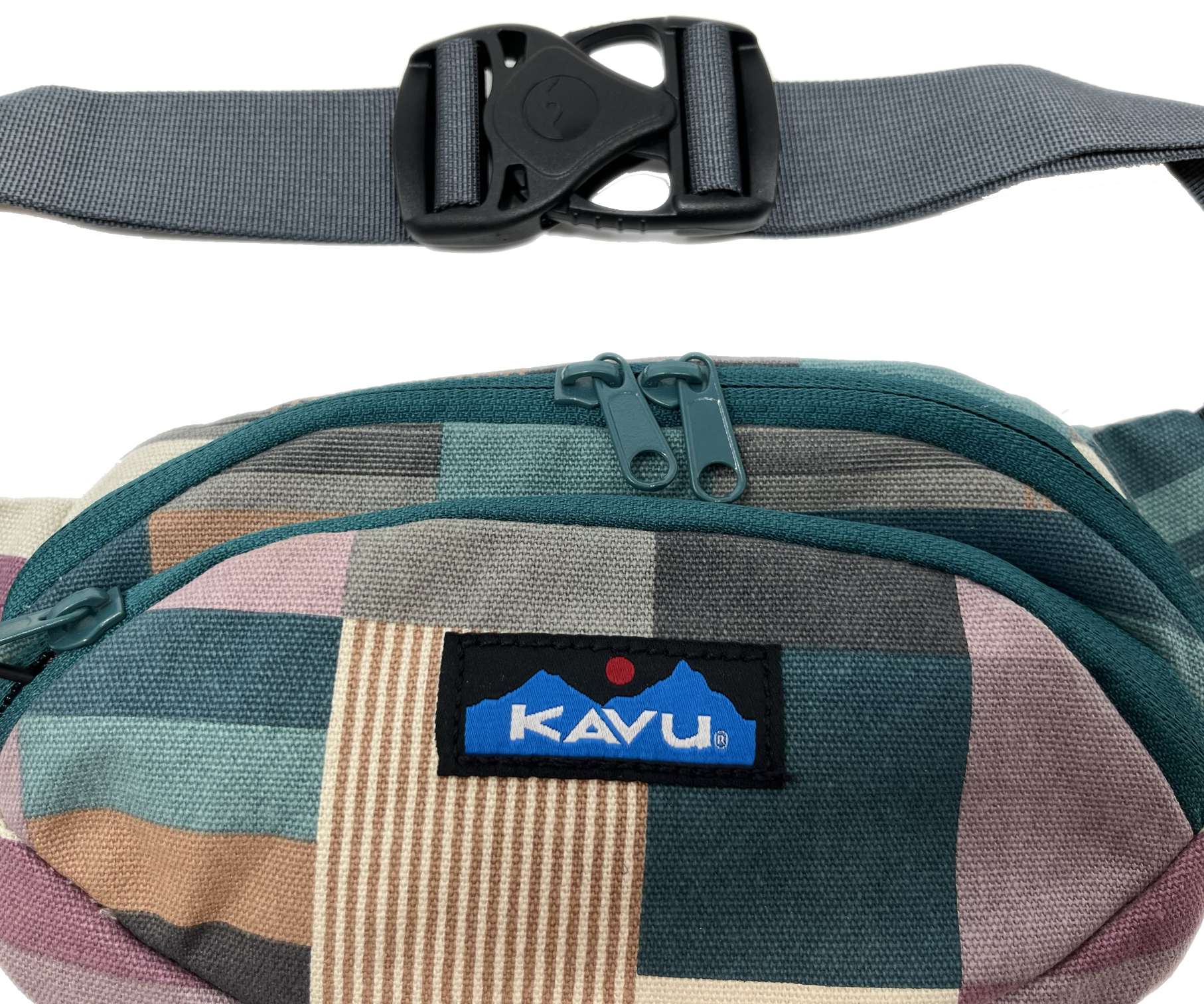 KAVU Canvas Spectator Waist Pack Fanny Pack - Grandmas Quilt 9204-1789