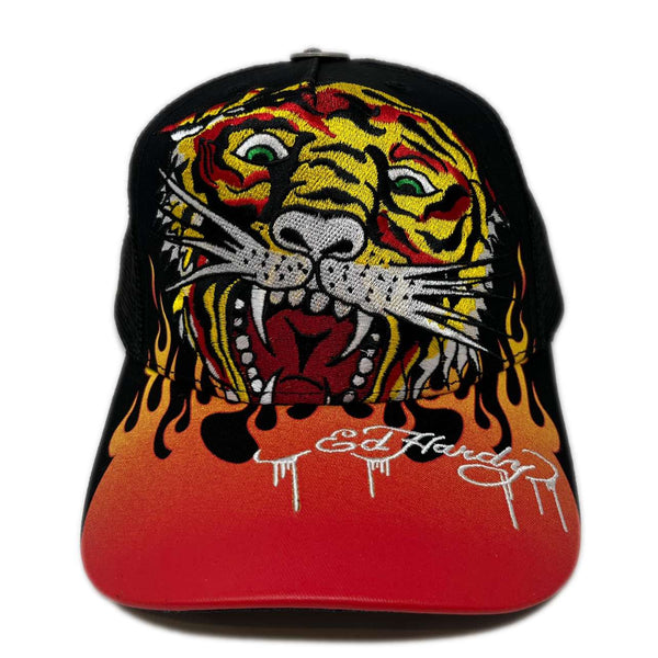 Ed Hardy Unisex Tiger Hat - Trendy and Striking Embroidered Design