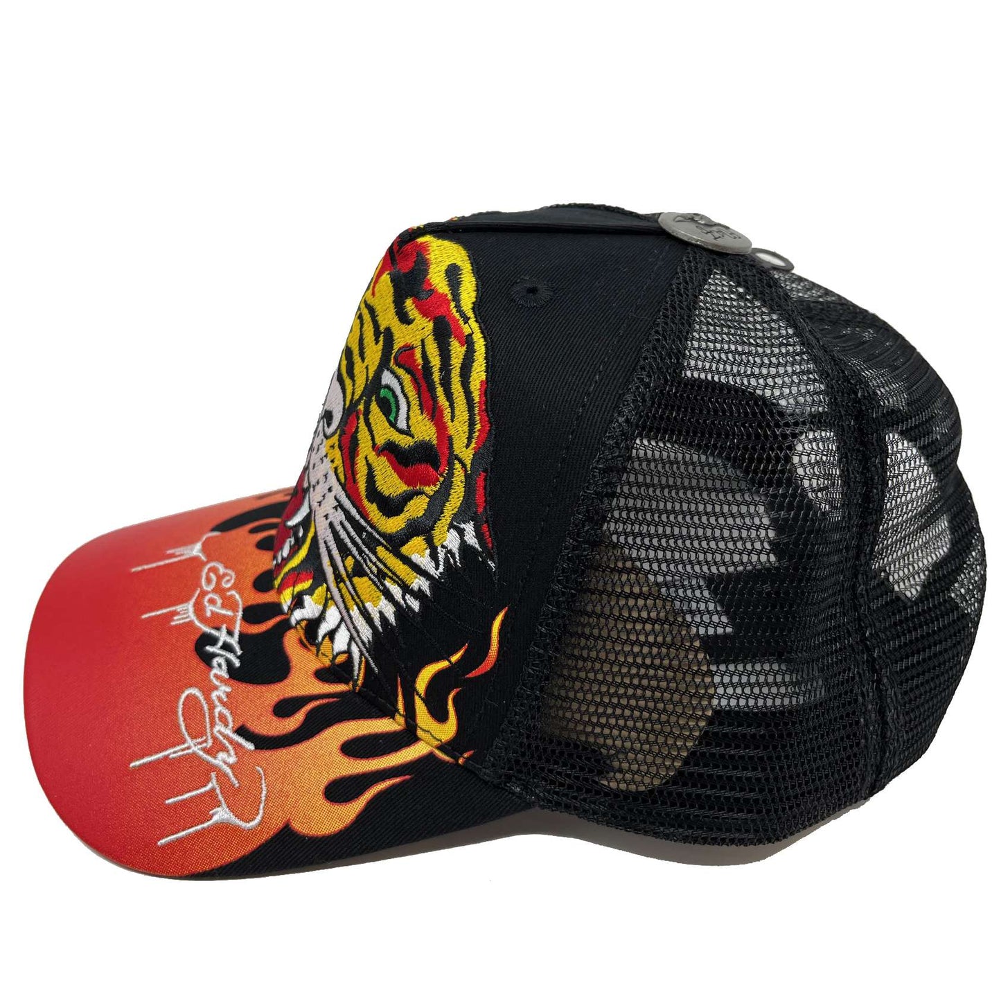 Ed Hardy Unisex Tiger Hat - Trendy and Striking Embroidered Design