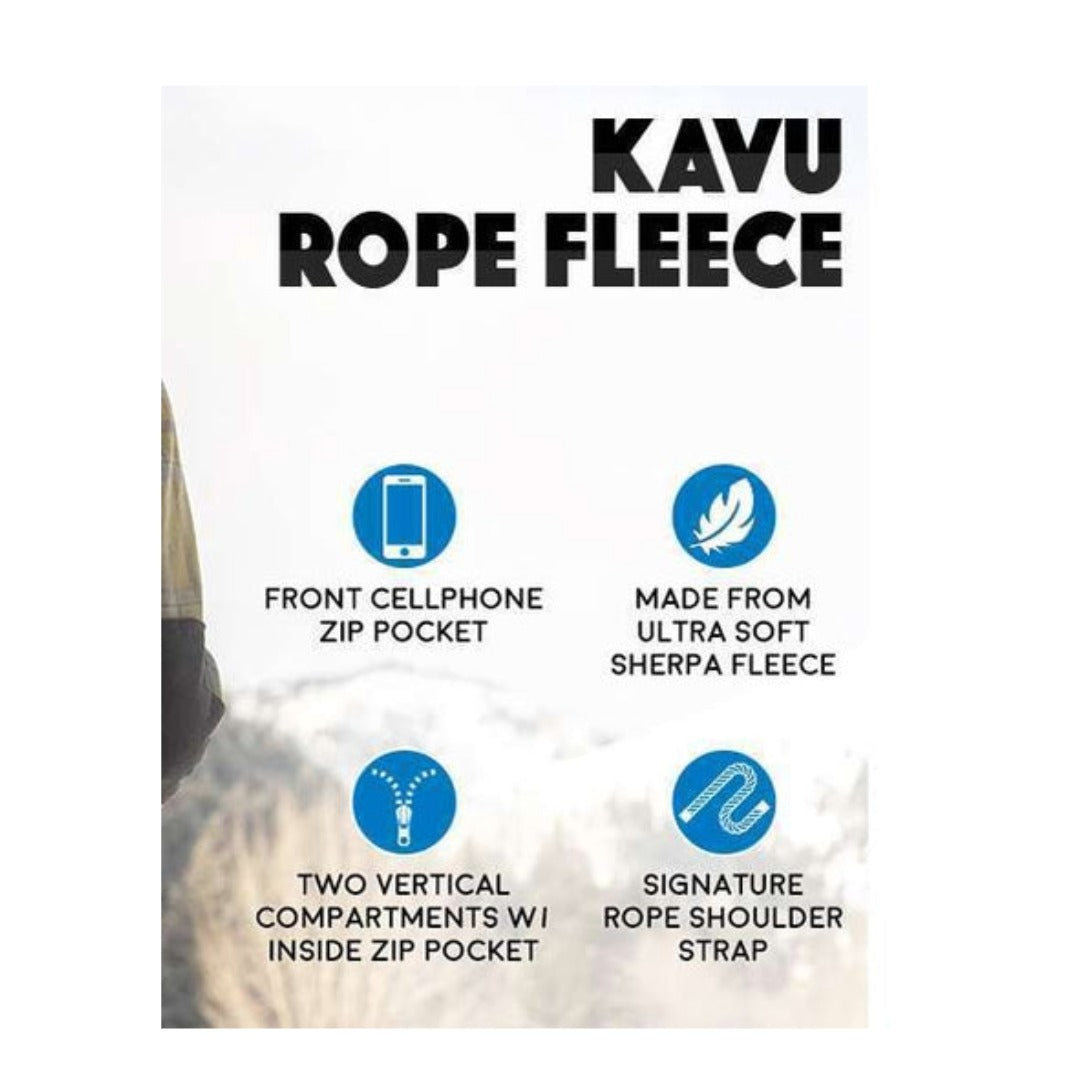 Kavu Rope Fleece Sling Bag - Khaki