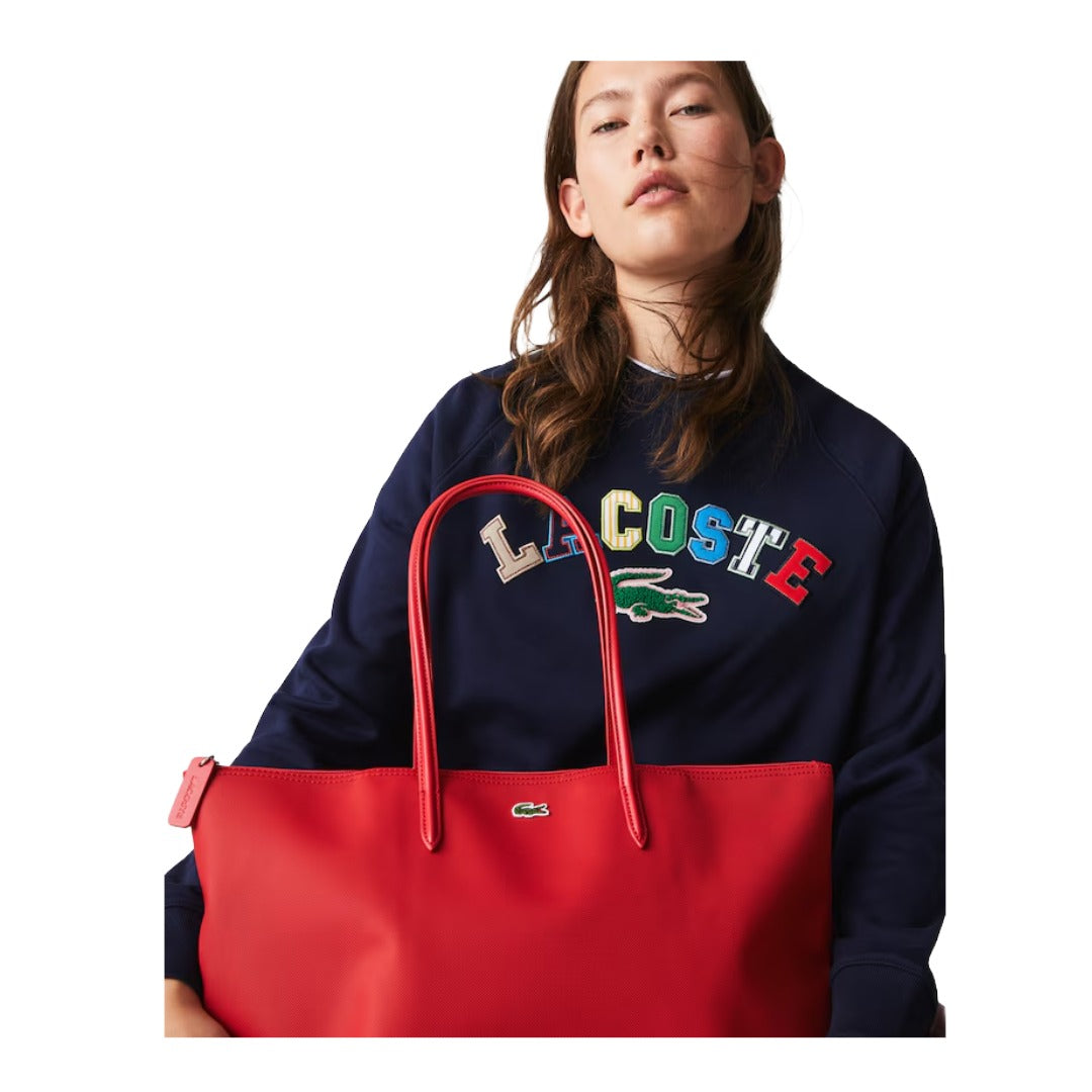 Lacoste Women's L.12.12 Concept Zip Tote Bag - High Risk Red