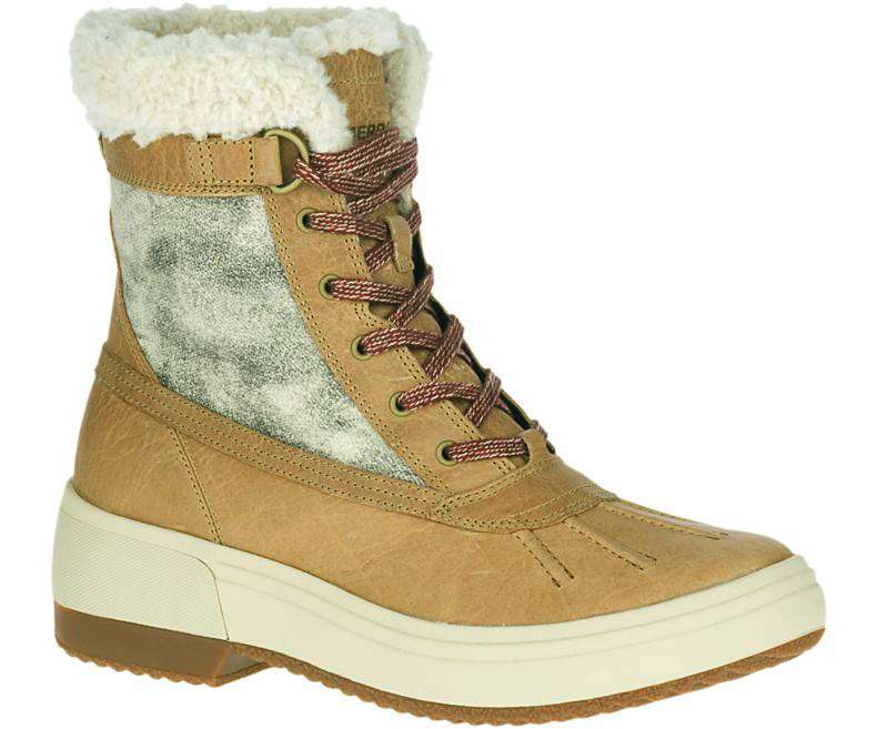 Merrell Women's Haven Mid Lace Polar Waterproof Boots - Chameau J001858