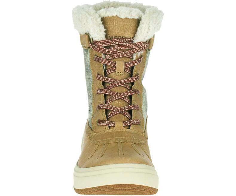 Merrell Women's Haven Mid Lace Polar Waterproof Boots - Chameau J001858
