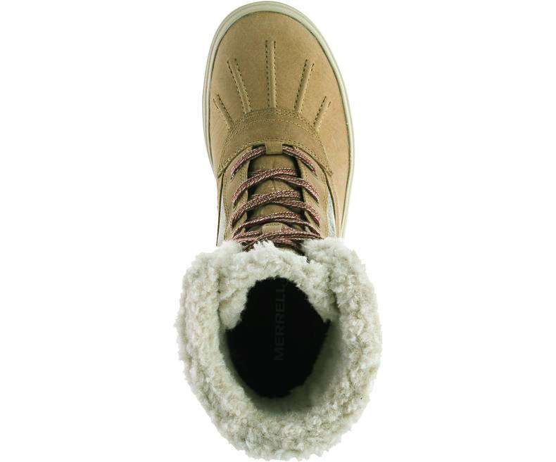 Merrell Women's Haven Mid Lace Polar Waterproof Boots - Chameau J001858