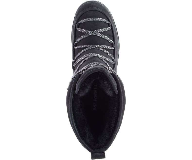 Merrell Women's Snowcreek Cozy Leather Polar Waterproof - Black J002020
