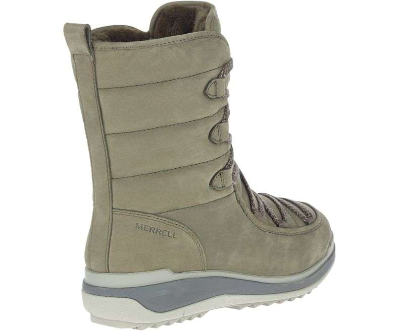 Merrell Women's Snowcreek Cozy Leather Polar Waterproof - Olive J002212