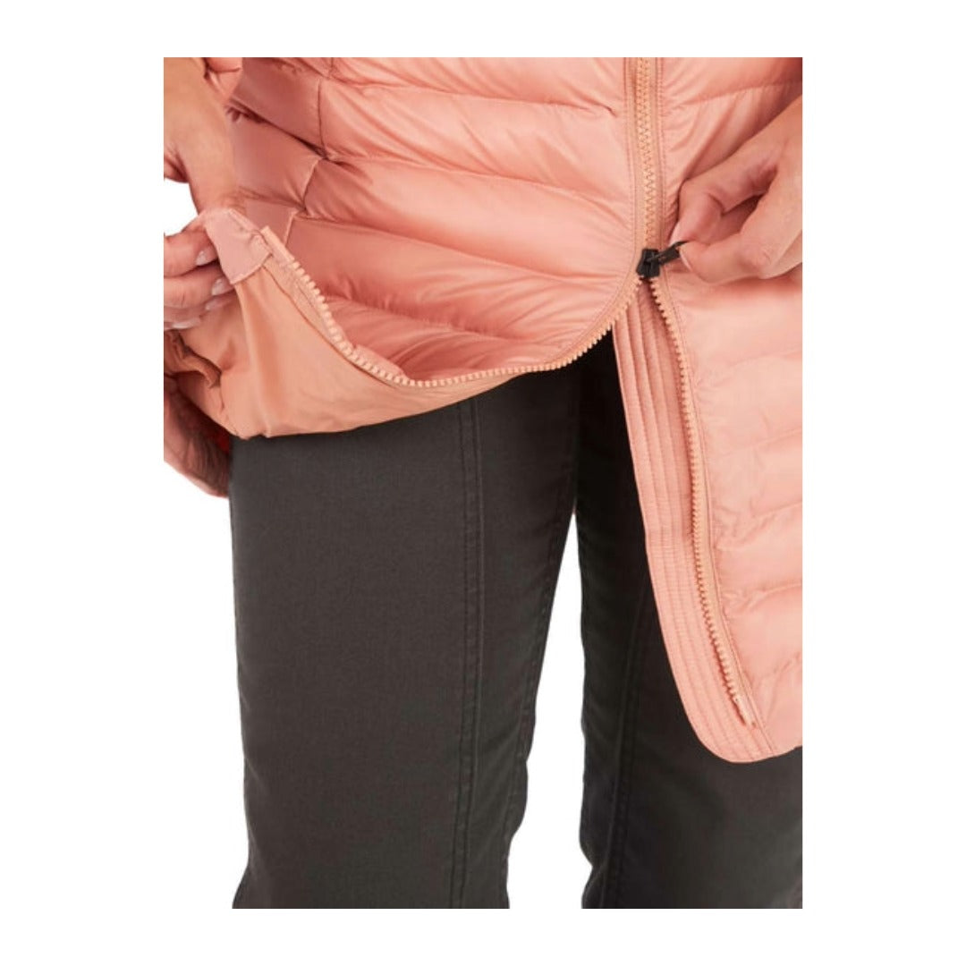 Marmot Women's Echo Featherless Long Jacket - Rose Gold Shiny