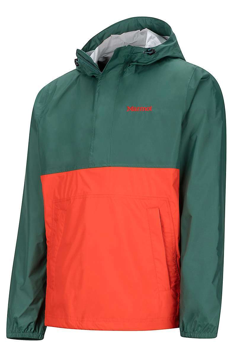 Marmot PreCip Anorak #43860 Mallard Green/Mars Orange
